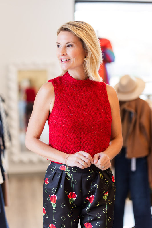 FINAL SALE Mallory Top in Candy Cane