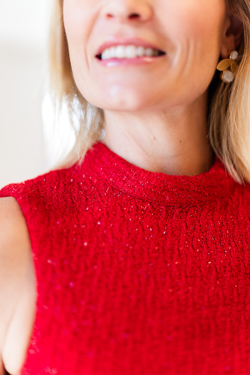 FINAL SALE Mallory Top in Candy Cane