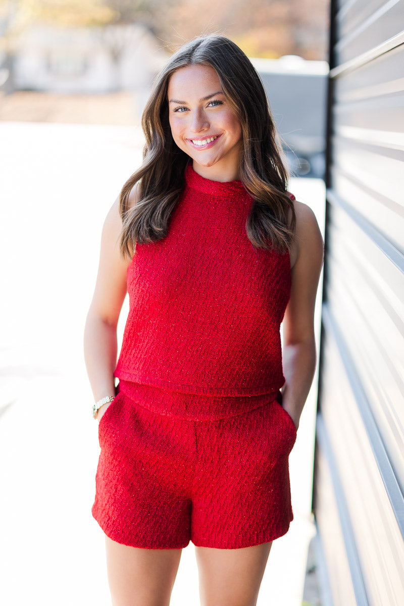 FINAL SALE Mallory Top in Candy Cane