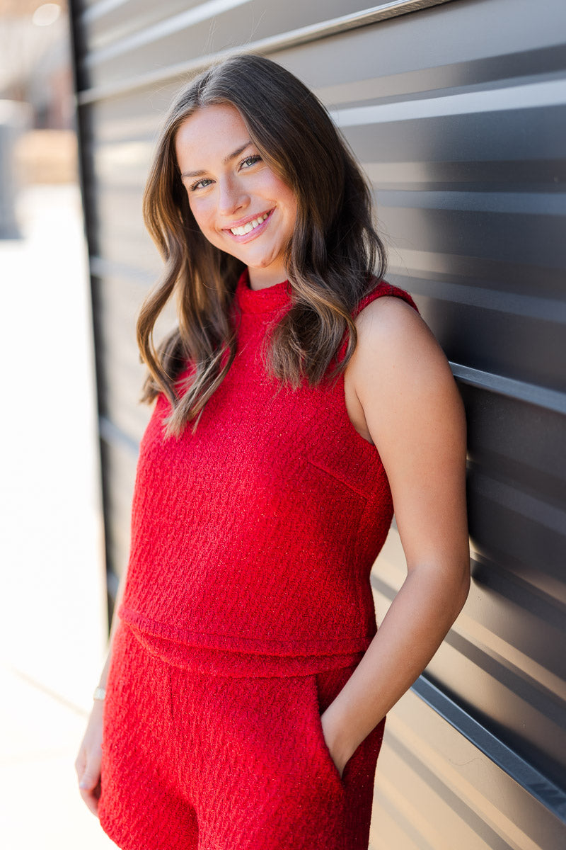 FINAL SALE Mallory Top in Candy Cane