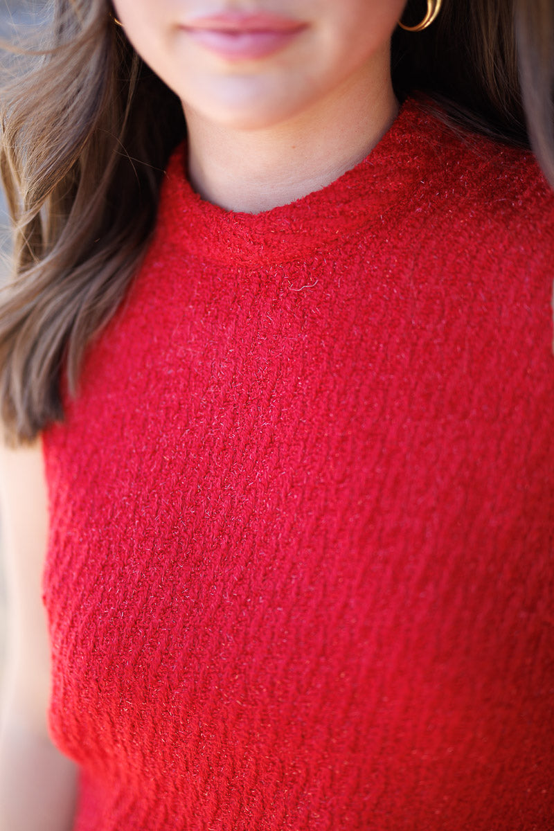 FINAL SALE Mallory Top in Candy Cane