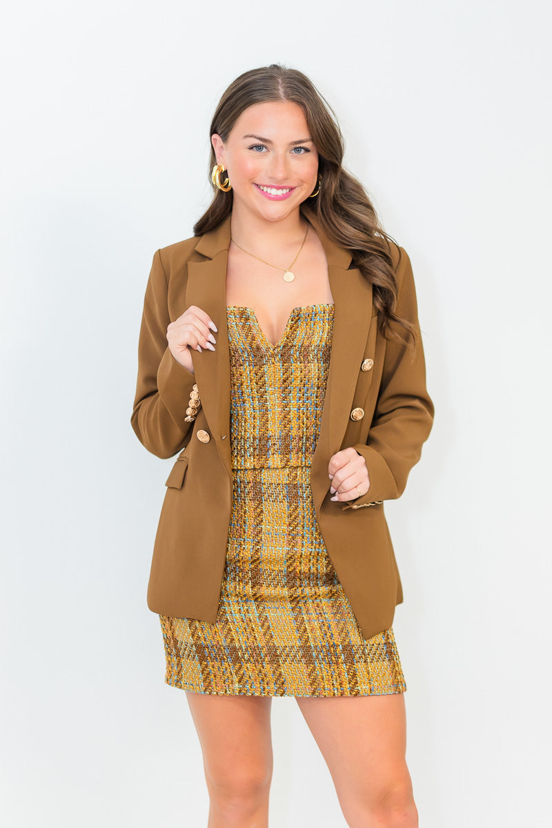 FINAL SALE Enelda Spectra Tweed Top