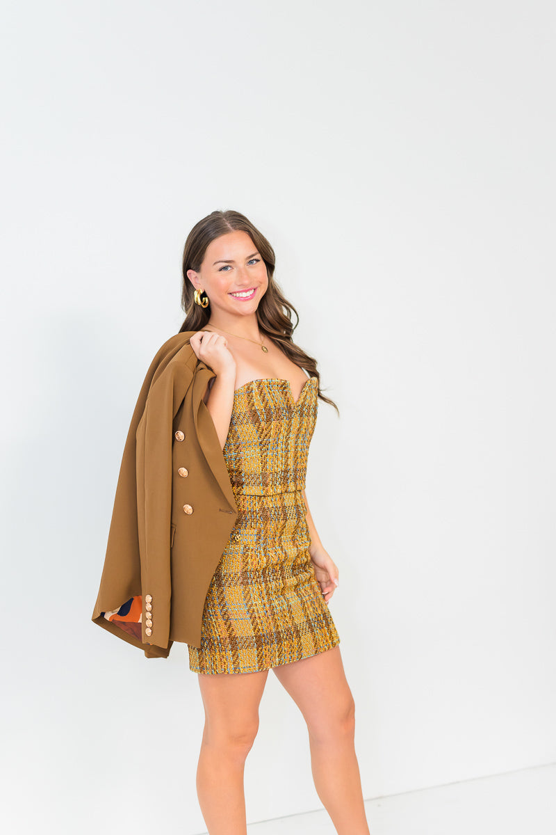 FINAL SALE Enelda Spectra Tweed Top