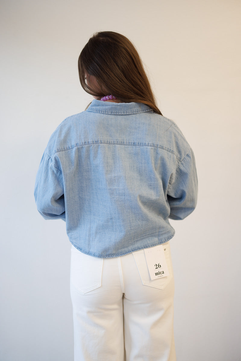 Kacey Chambray Denim Button Up