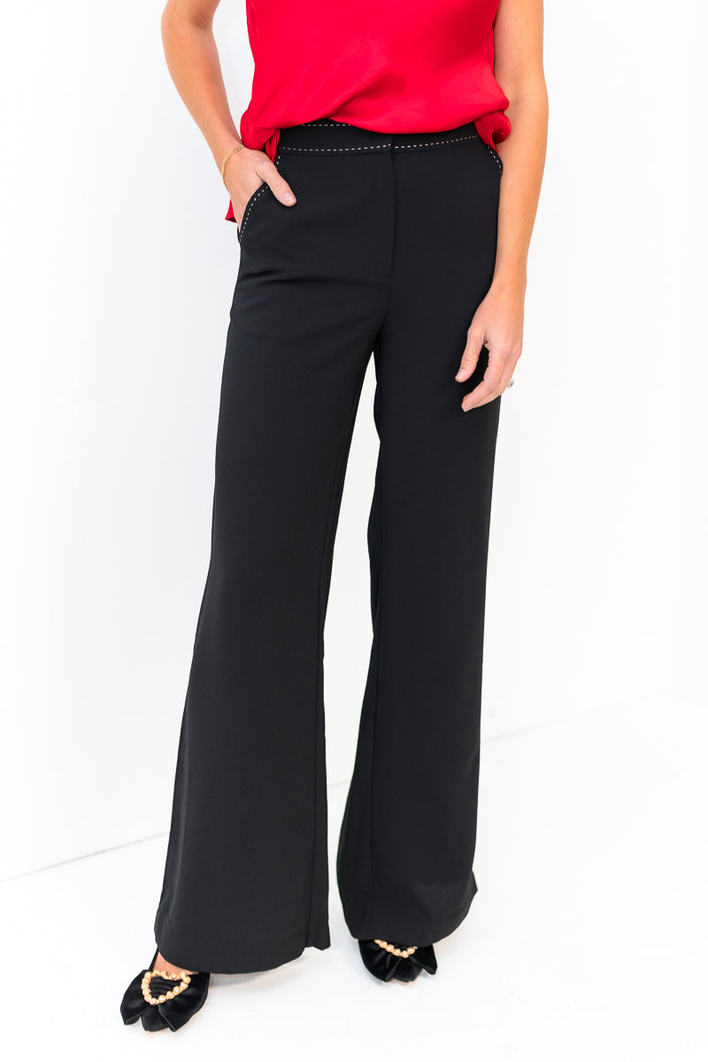 FINAL SALE Zoe Trouser in Black