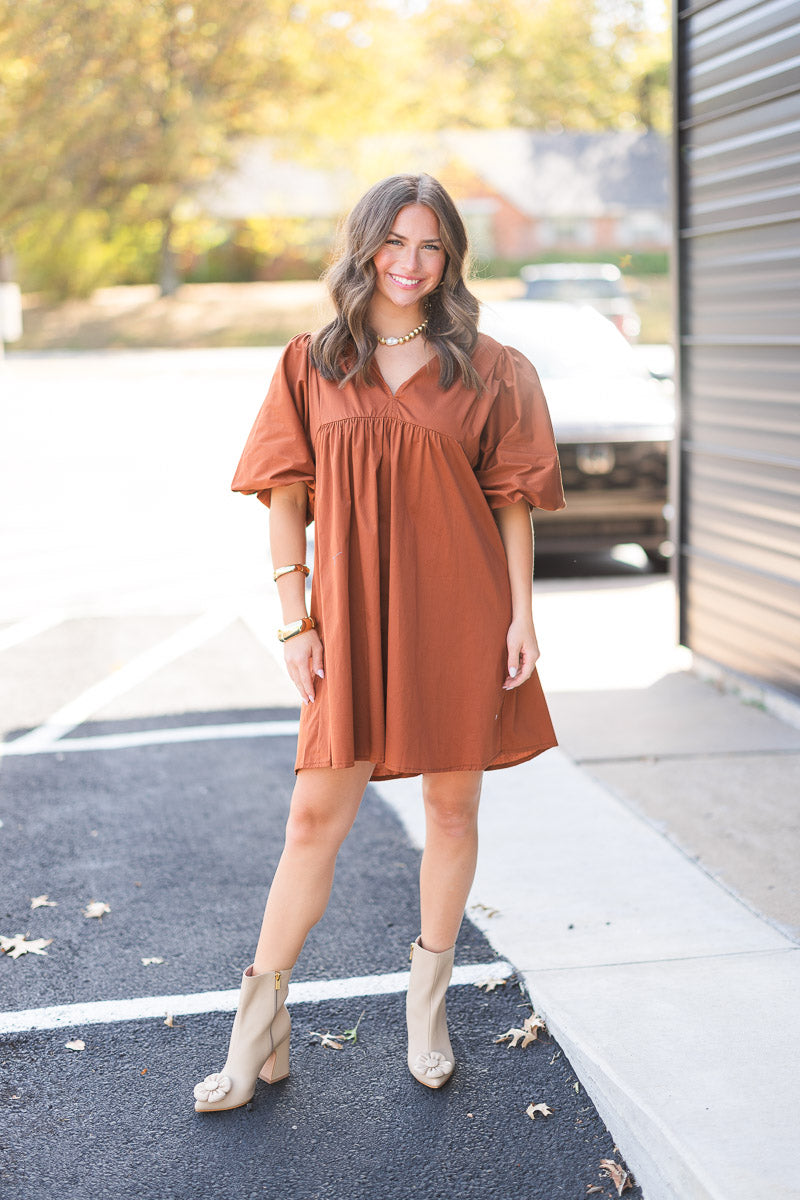 FINAL SALE Jasper Dress in Henna