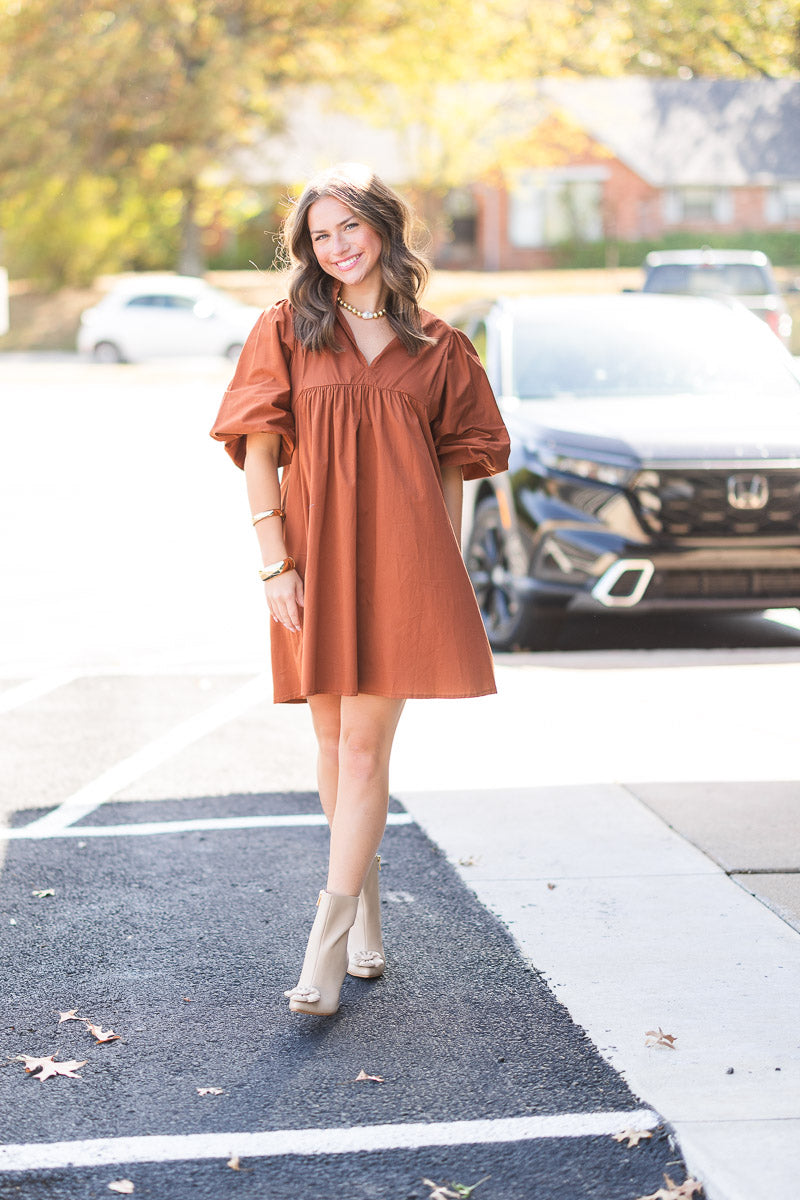 FINAL SALE Jasper Dress in Henna