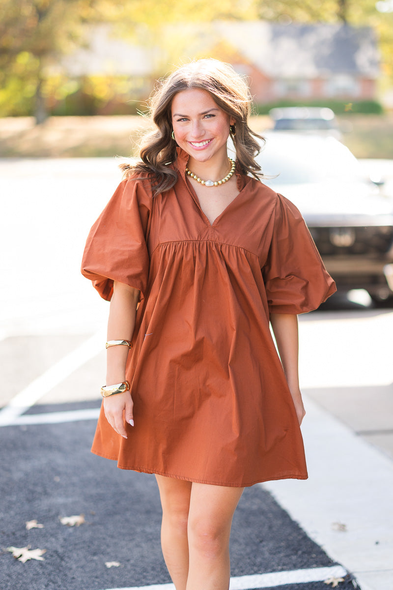 FINAL SALE Jasper Dress in Henna