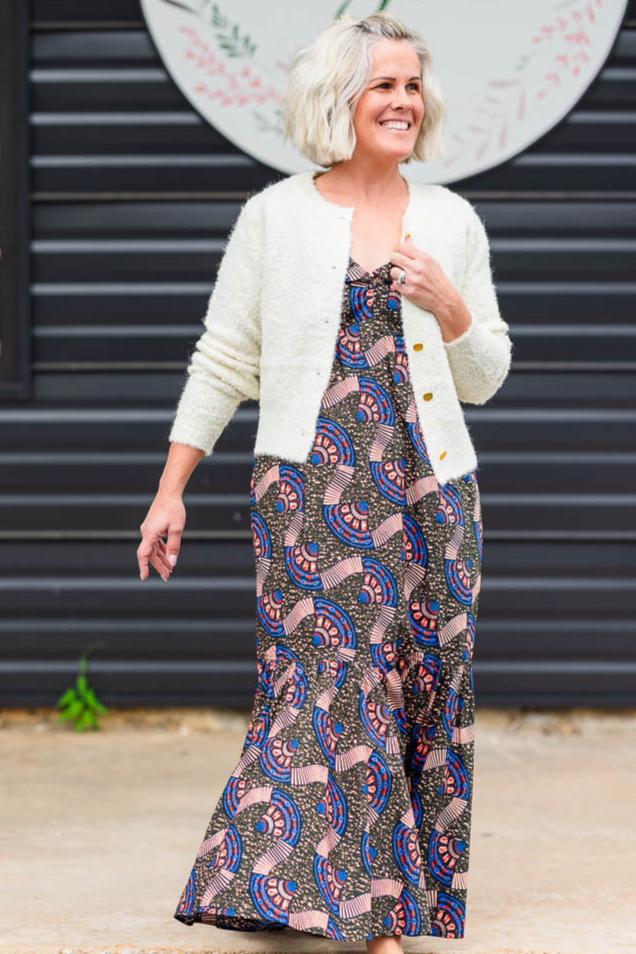 Final Sale-Isabelle Dress in Multi Print
