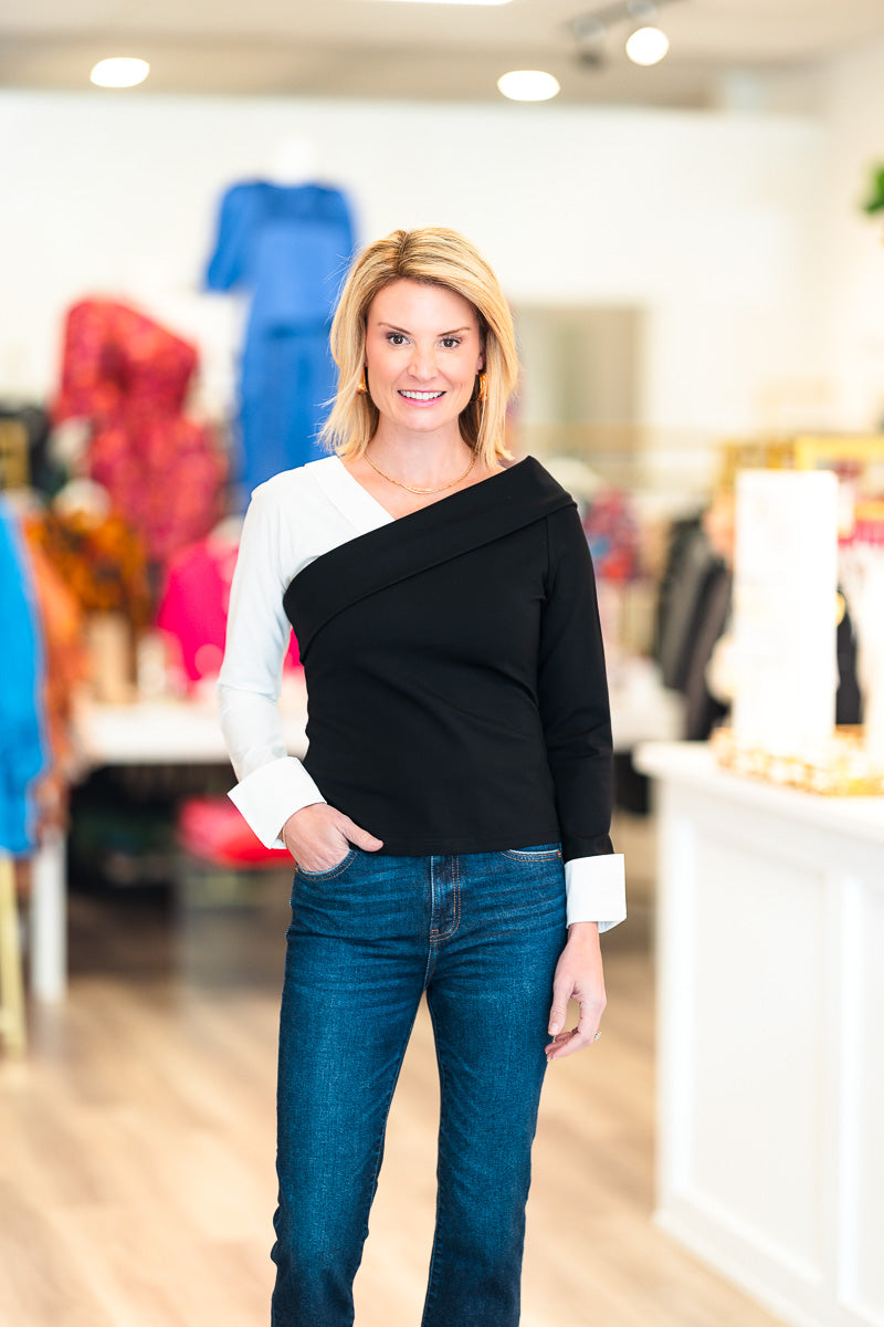 Final Sale Xia Ponte Poplin Mix Top