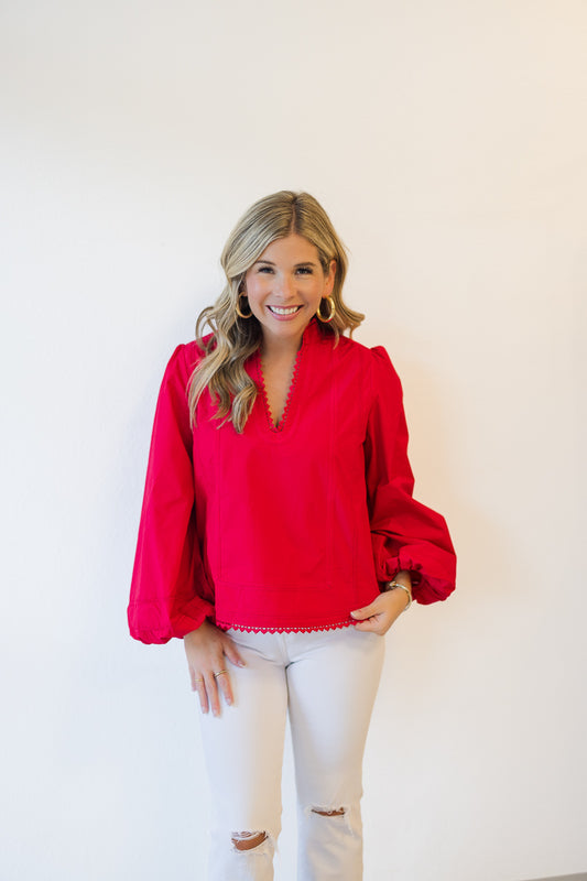 Katie Top in Red Apple