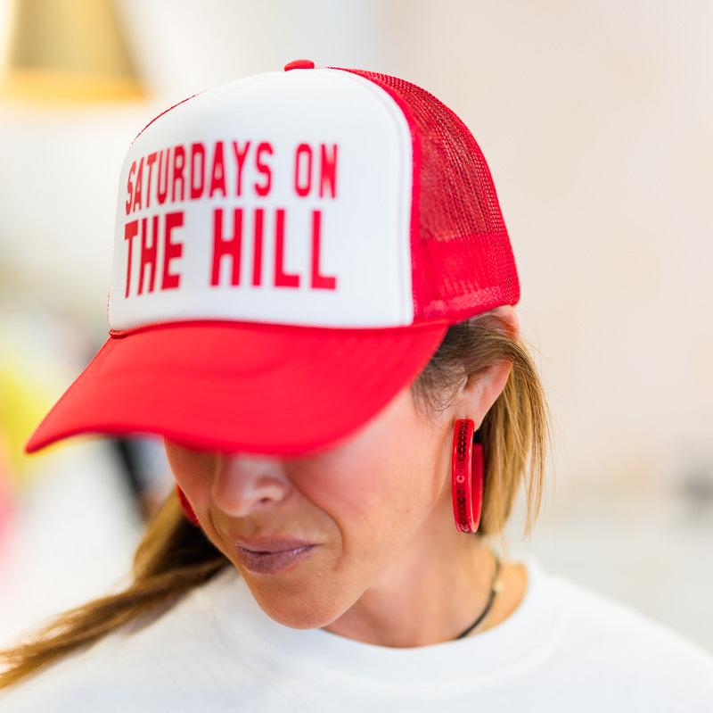 Saturdays on the Hill Trucker in Red