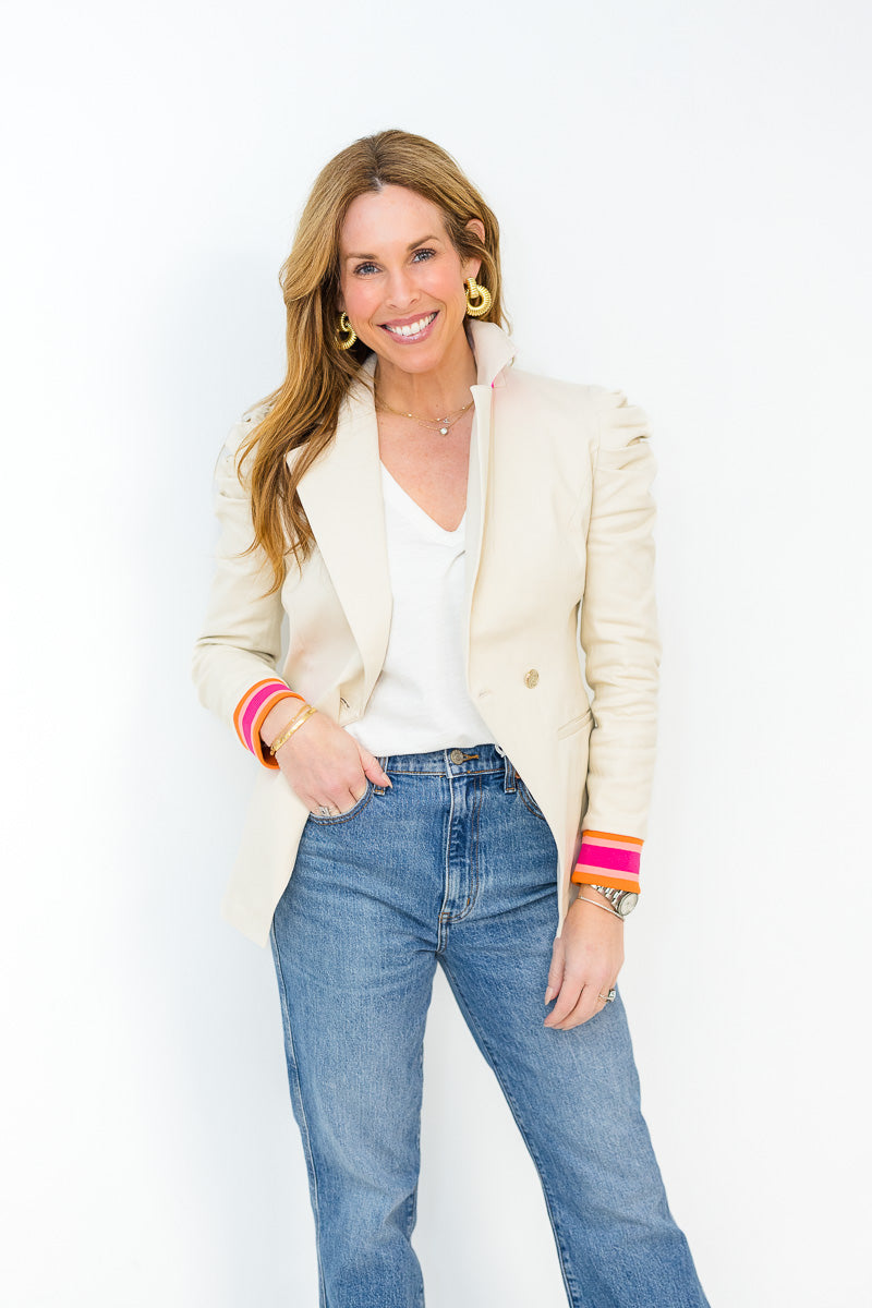 FINAL SALE Bradshaw Blazer in Sandshell