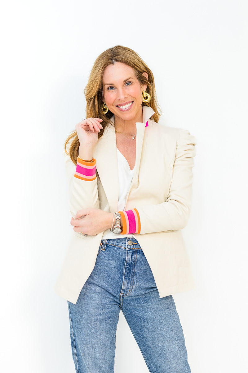 FINAL SALE Bradshaw Blazer in Sandshell