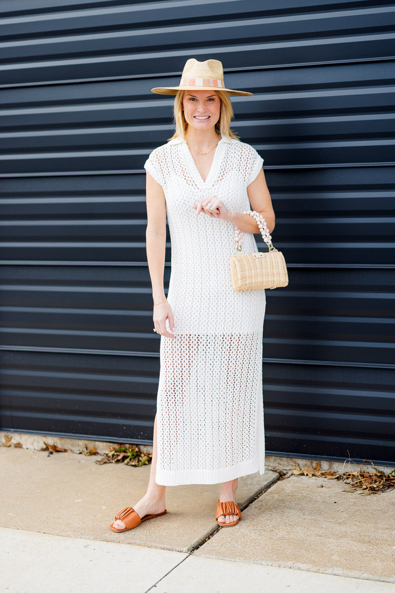 FINAL SALE Ariel Dress in White