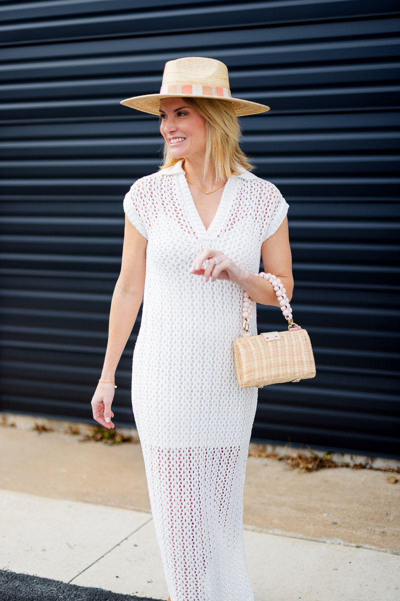 FINAL SALE Ariel Dress in White