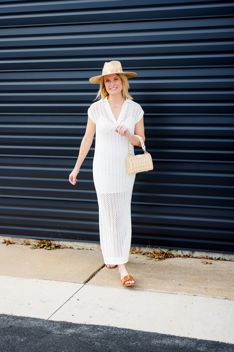 FINAL SALE Ariel Dress in White