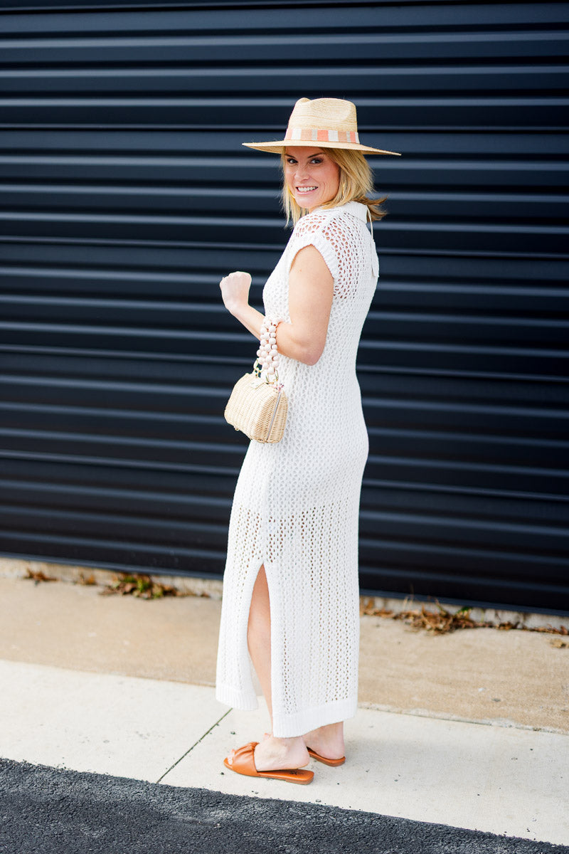 FINAL SALE Ariel Dress in White