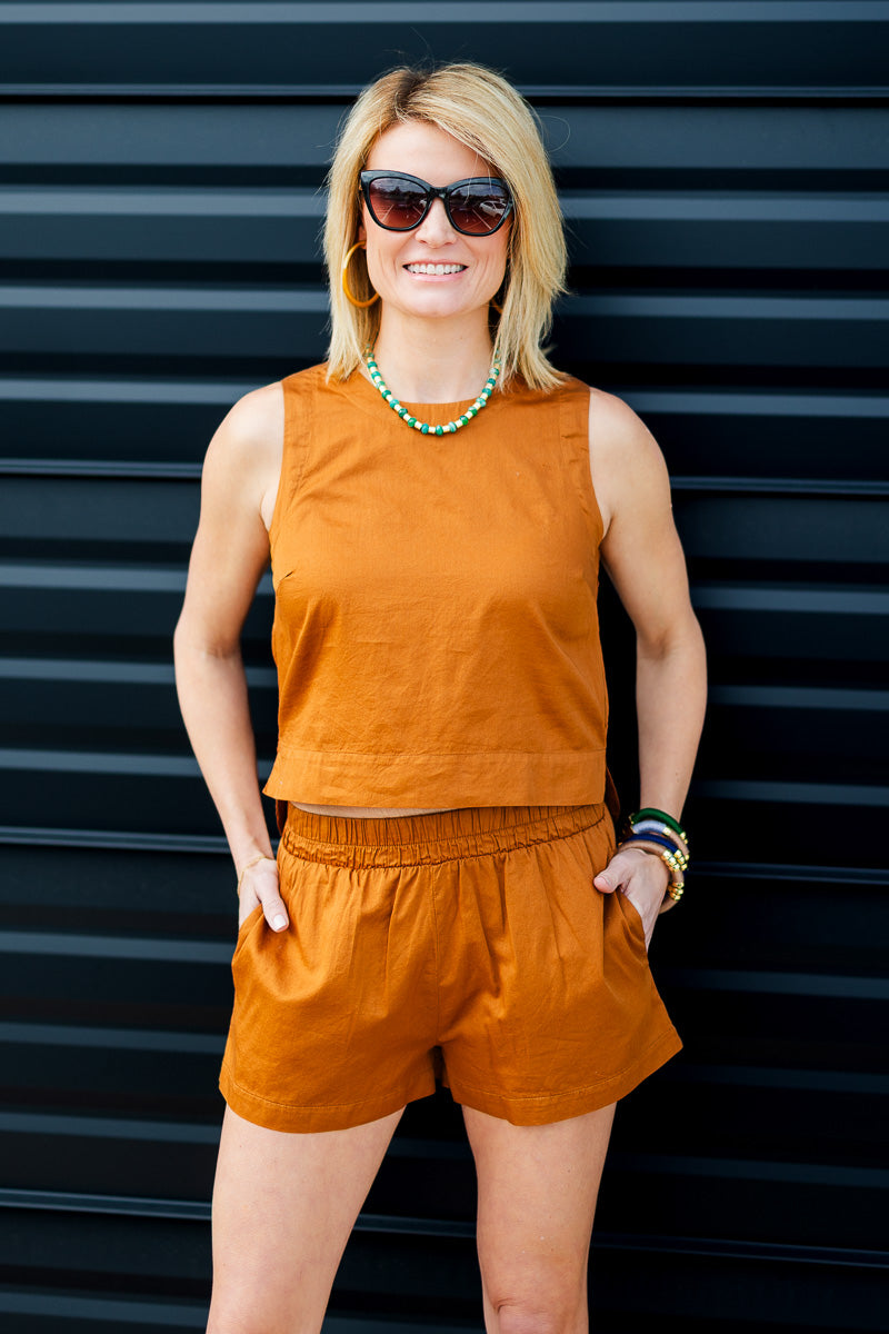 FINAL SALE Willow Shorts in Clay
