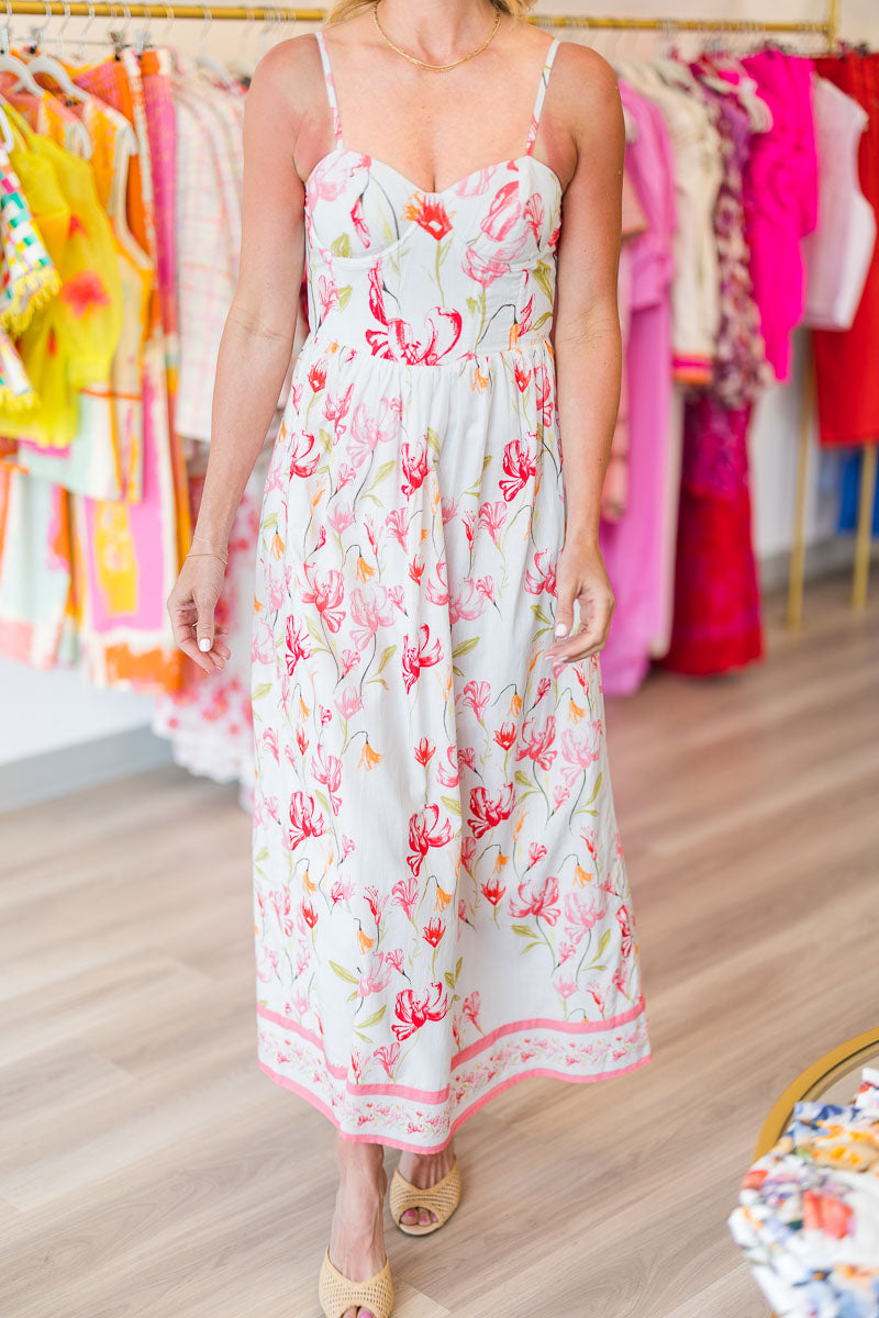 FINAL SALE Mallory Dress in Pink Lilly