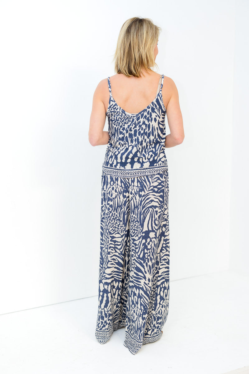 FINAL SALE Maggy Wide Pants in Zebra