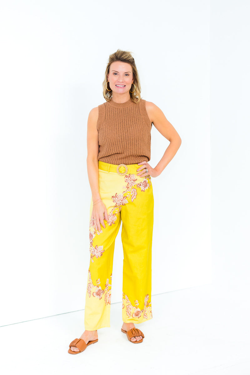 Elliana Pullover Vest in Praline