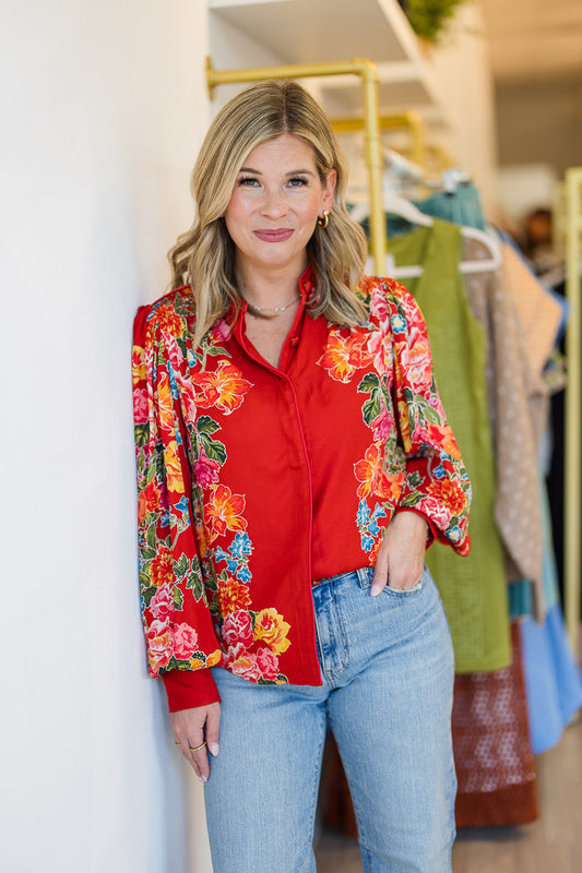 Emily Top in Fall Bloom