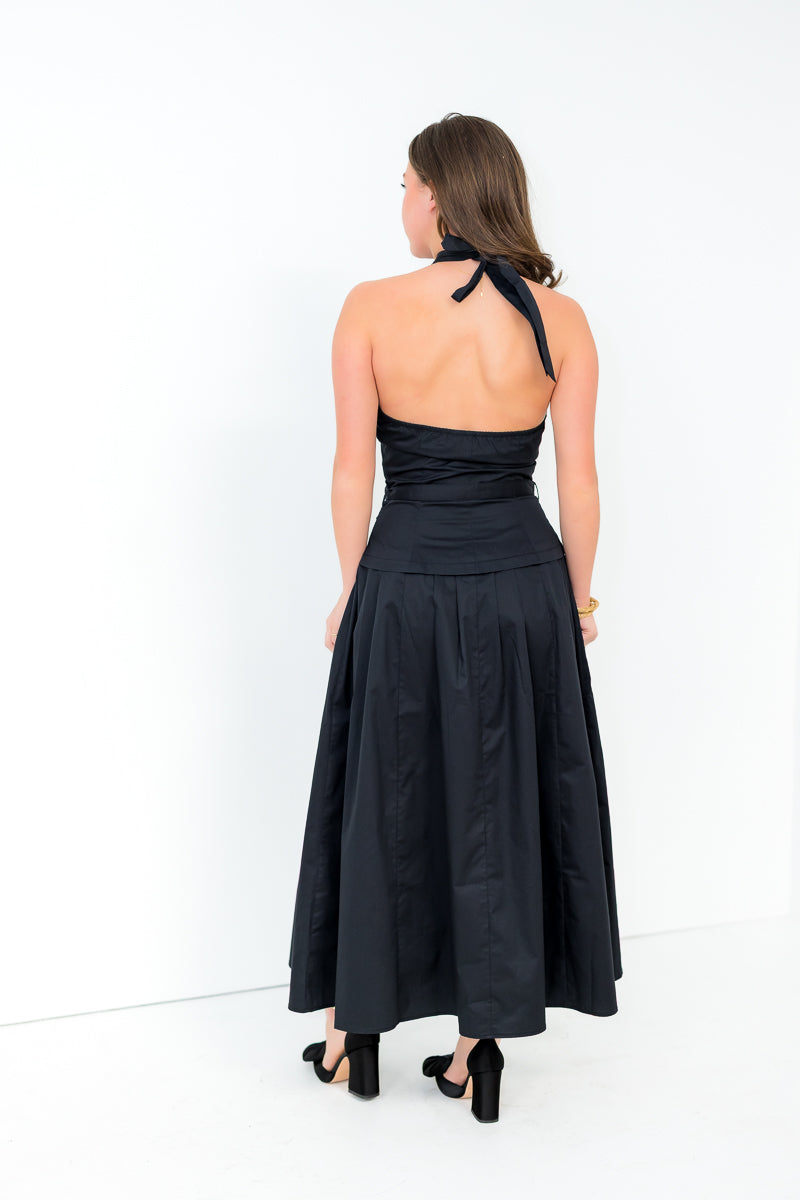 FINAL SALE Coral Dress in Black