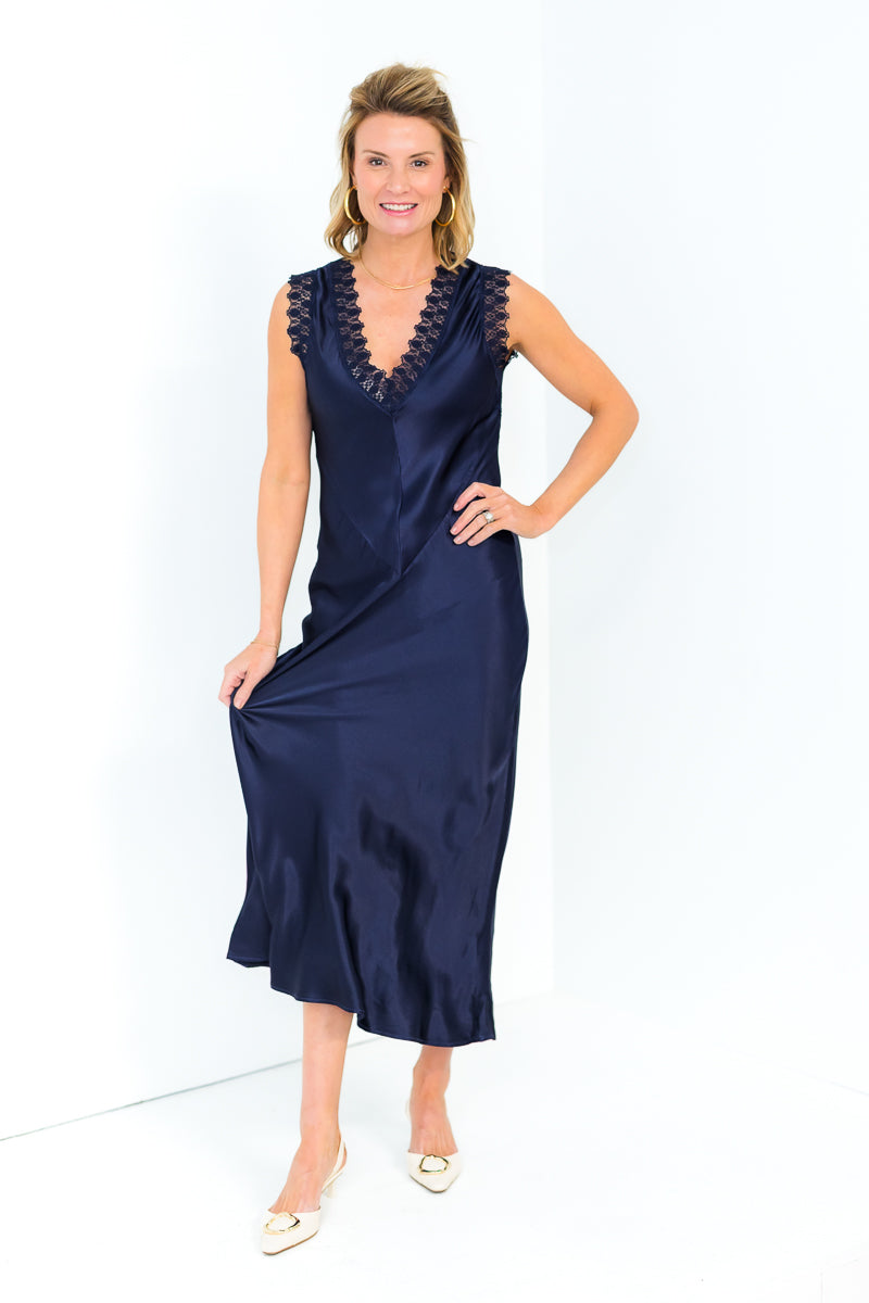 FINAL SALE Hailey Dress in Navy