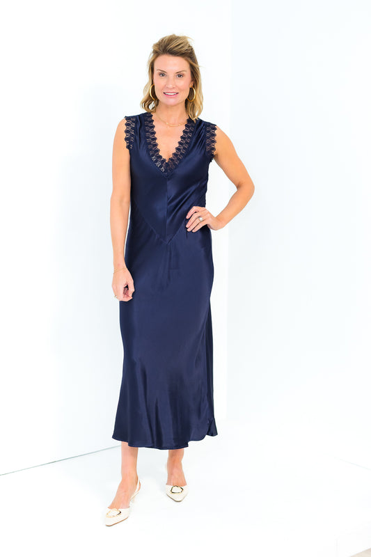 FINAL SALE Hailey Dress in Navy