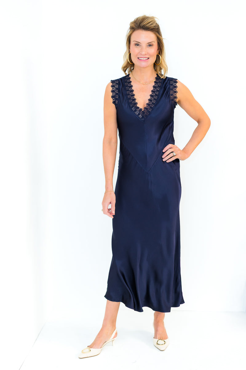 FINAL SALE Hailey Dress in Navy