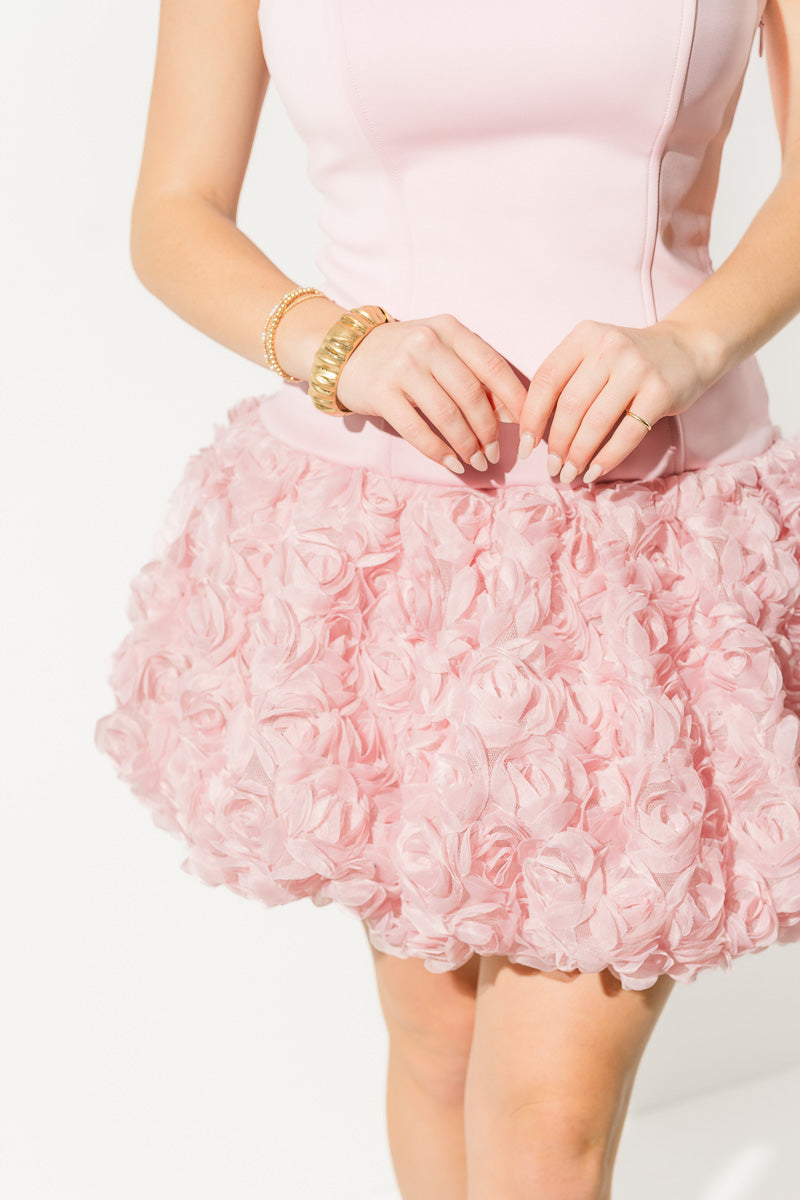 Madelena Mini Dress in Pink