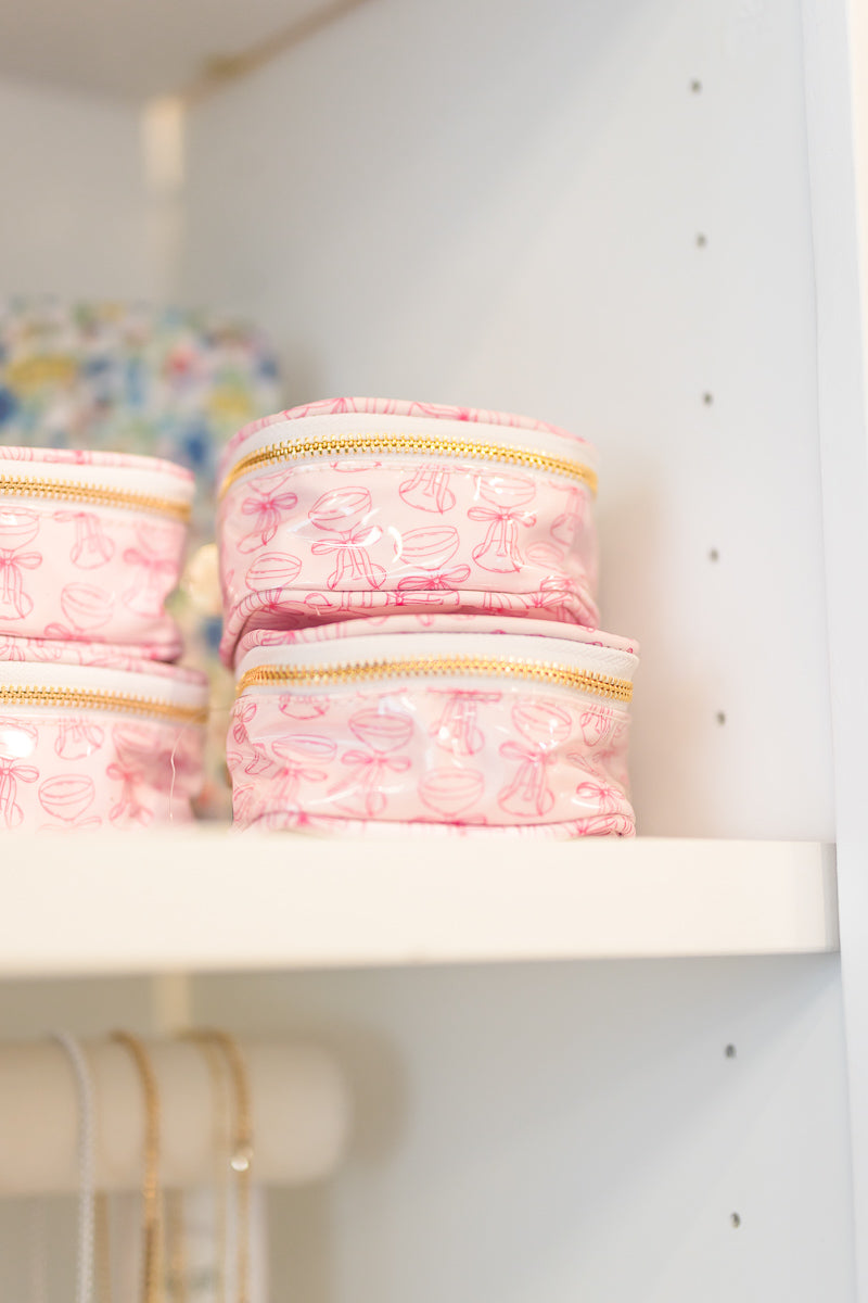 Custom Jewelry Case in Pink Champagne