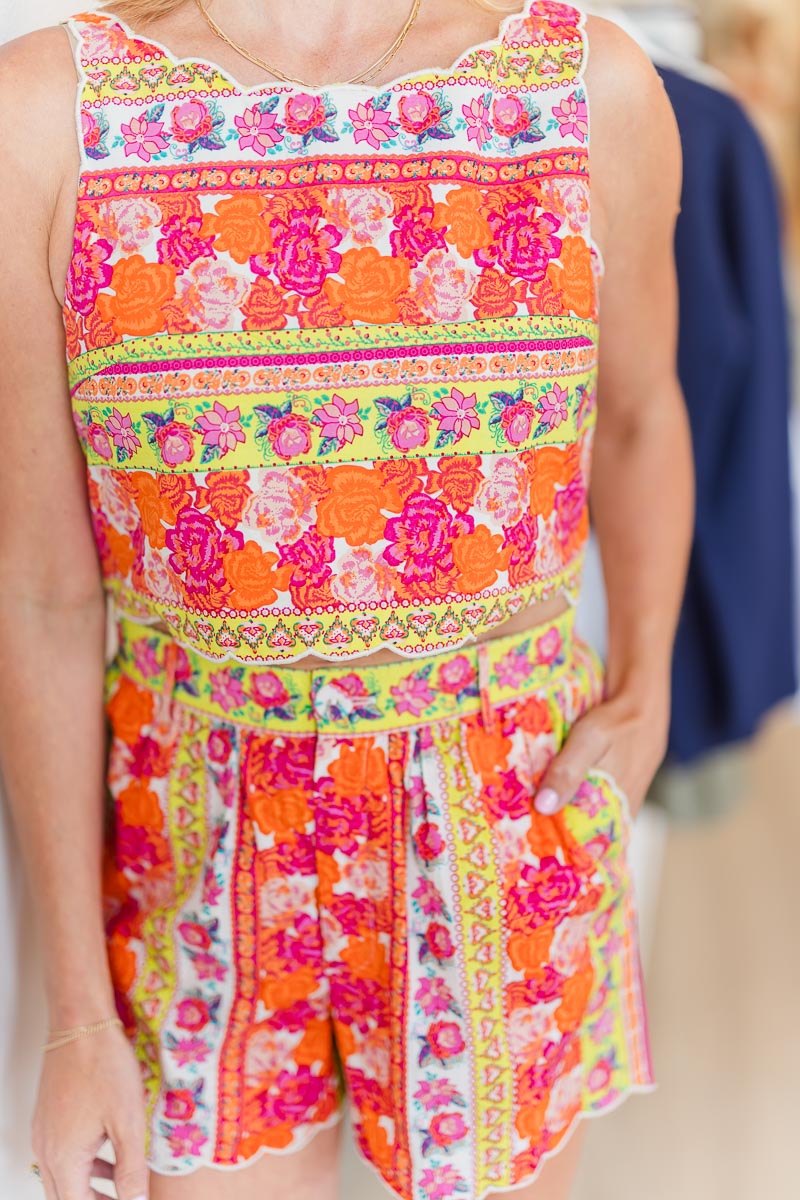 Billy Top in Rosebud Ribbon Stripe