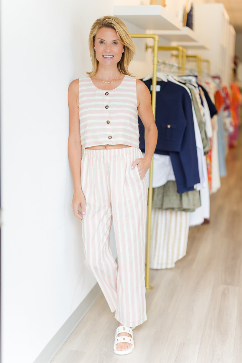 Flynn Pant in Tennis Blush