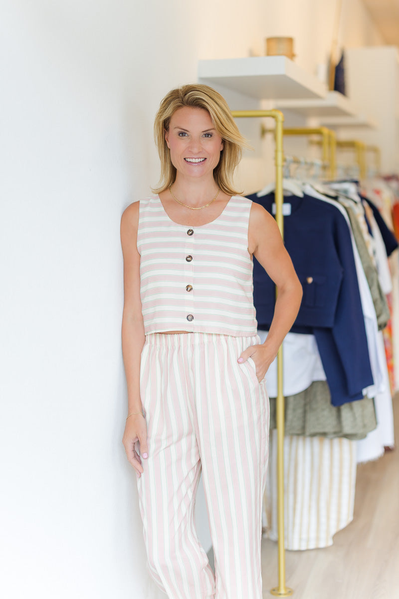Flynn Pant in Tennis Blush