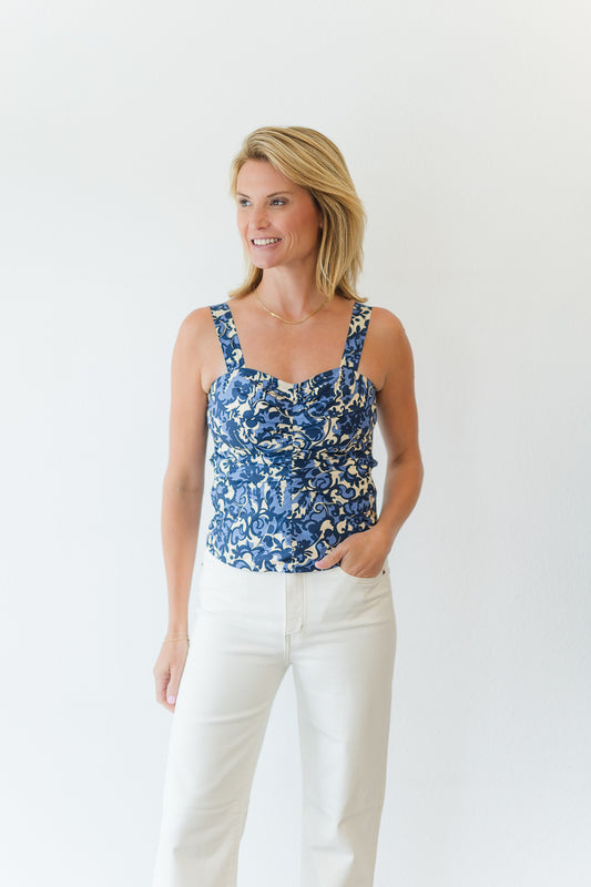 FINAL SALE The Hilda Top in Grapevine Gardens