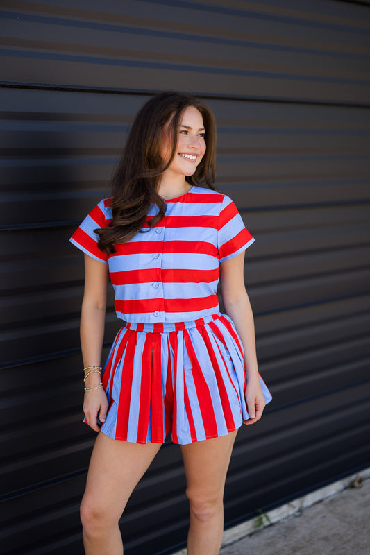 Marley Sorrento Stripe Skort