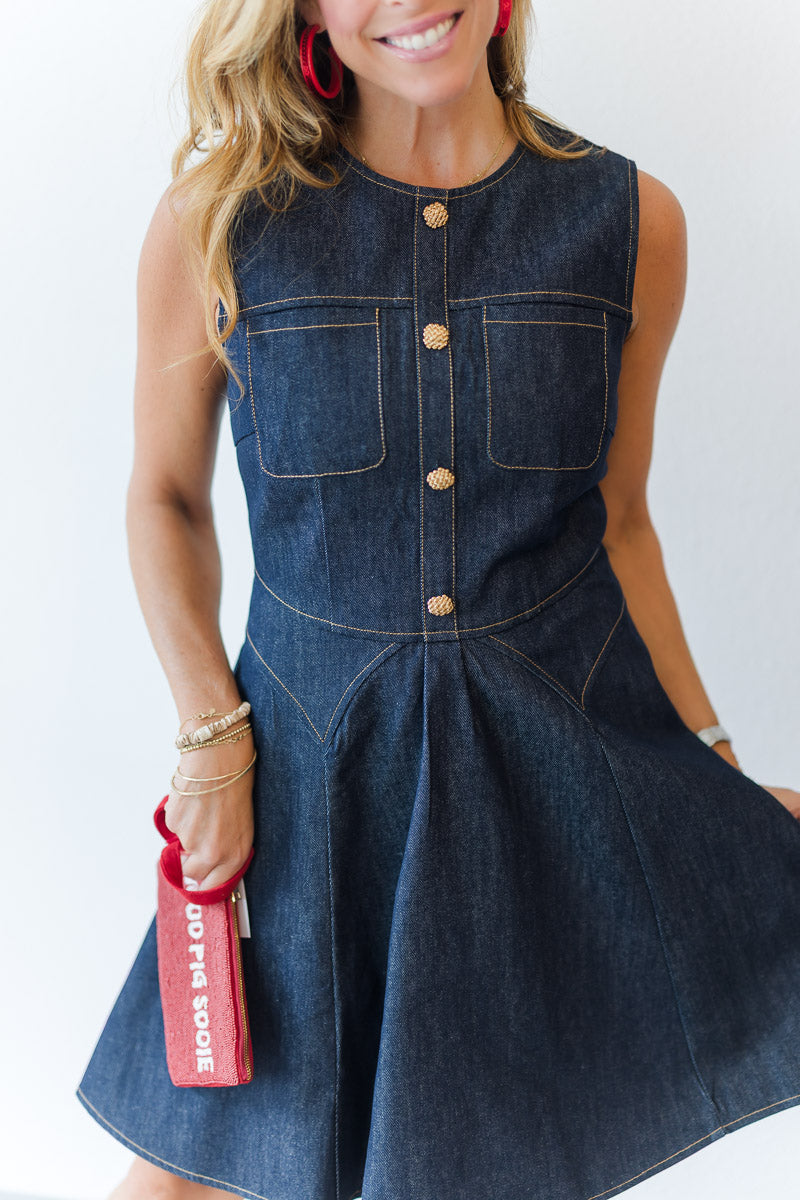 Keelie Dress in Elevated Denim