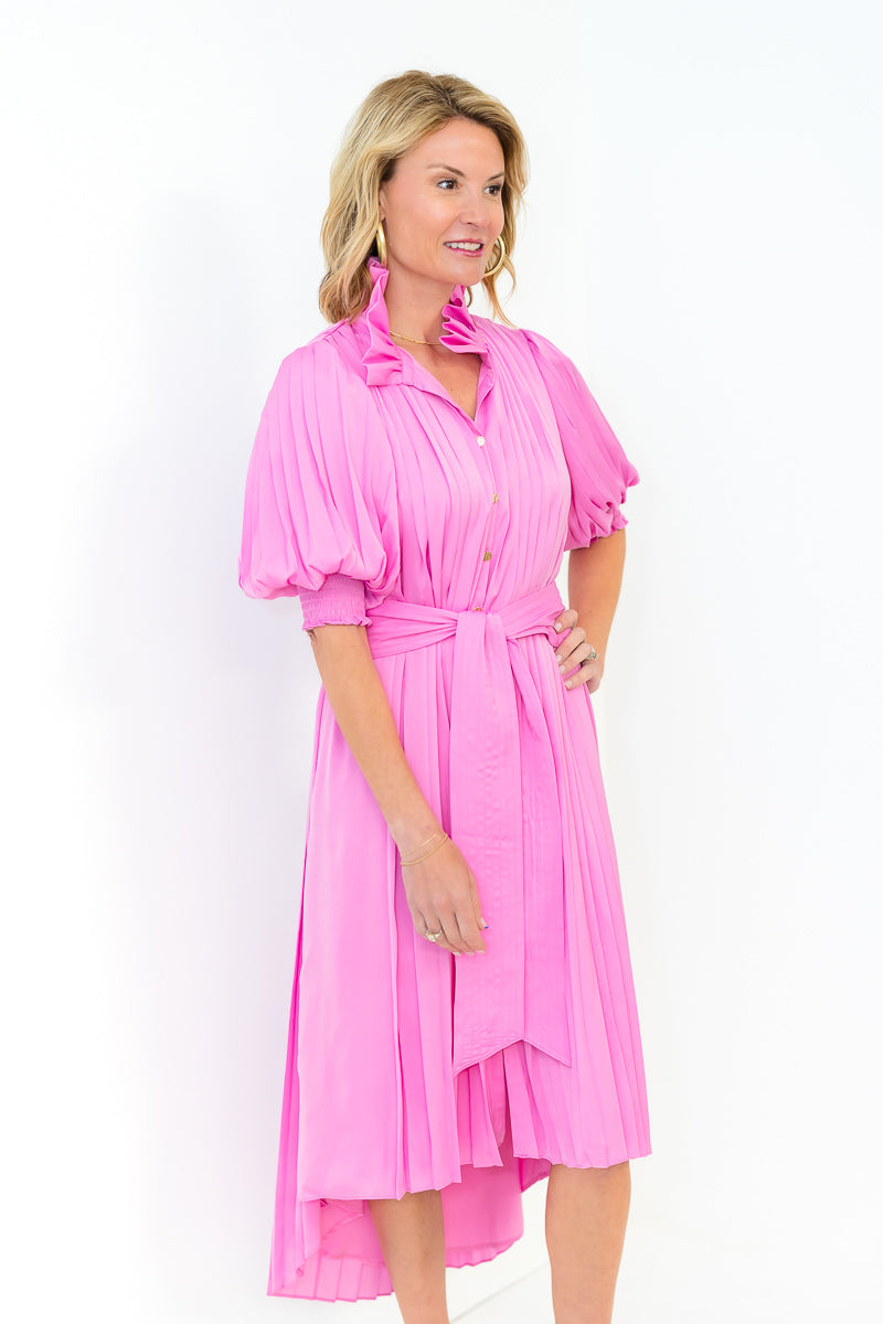 Rowan Dress in Fuchsia Pink