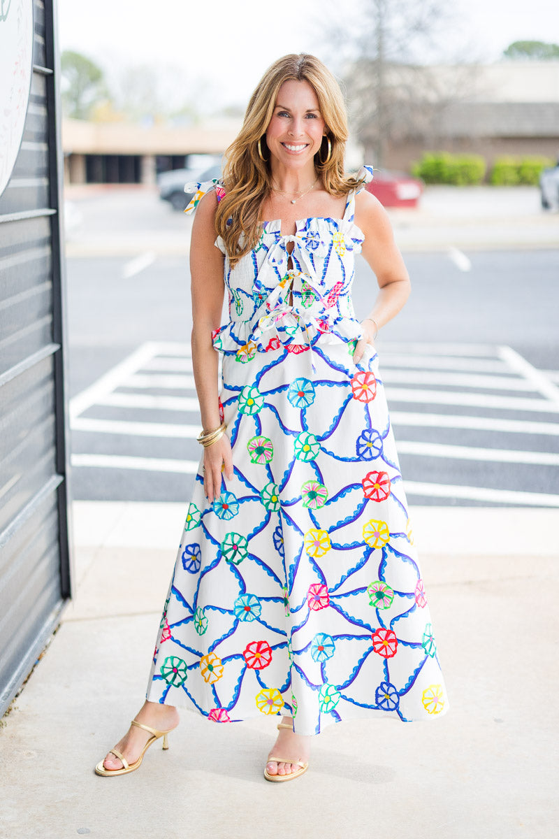FINAL SALE Turpan Dress in Blue