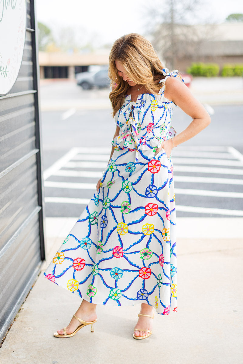 FINAL SALE Turpan Dress in Blue
