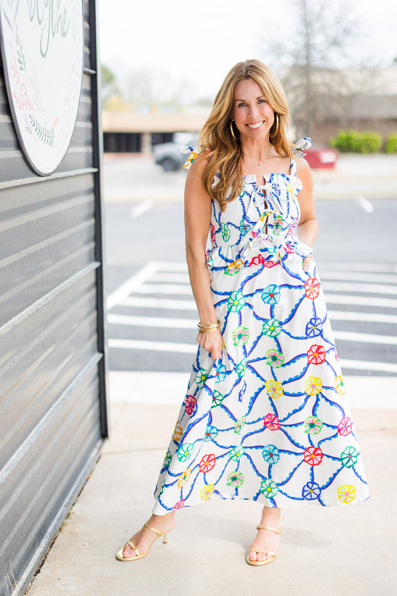 FINAL SALE Turpan Dress in Blue