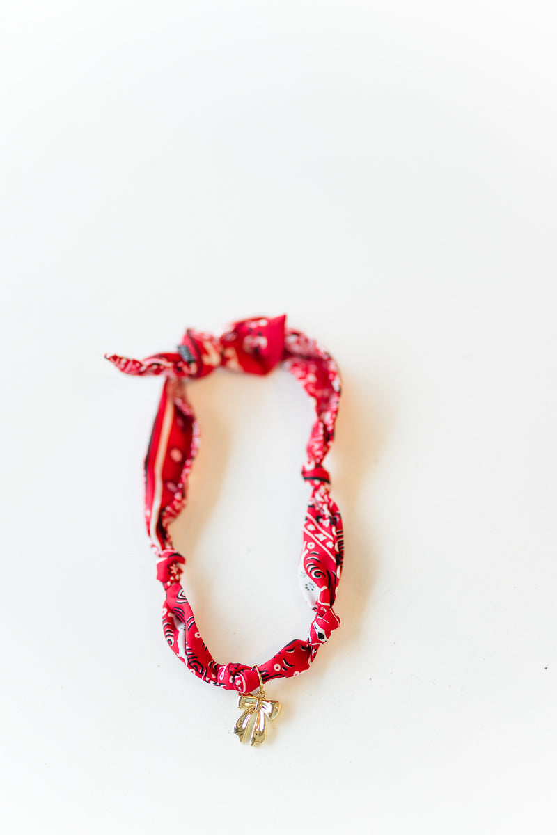 Bow Bandana Scarf Necklace