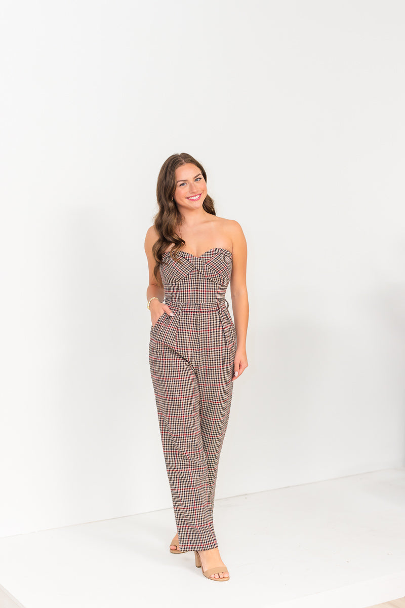 FINAL SALE Scottie Top in Clarence Houndstooth