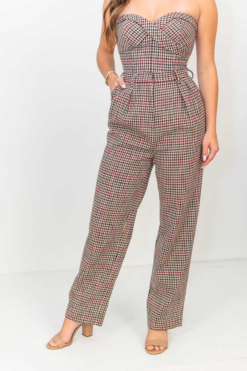 FINAL SALE Scottie Top in Clarence Houndstooth