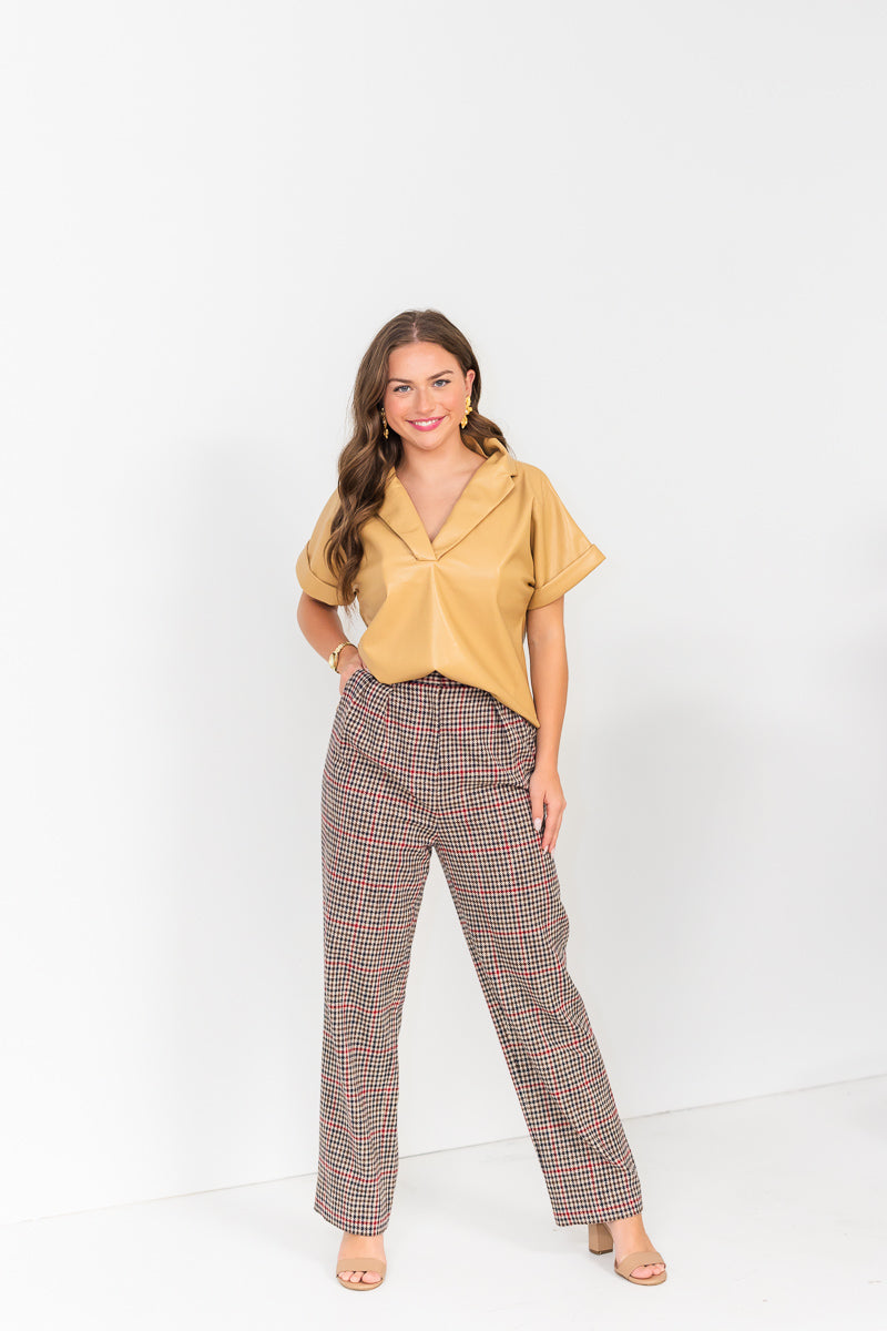 FINAL SALE York Trouser in Clarence Houndstooth