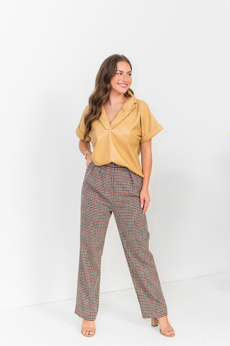 FINAL SALE York Trouser in Clarence Houndstooth