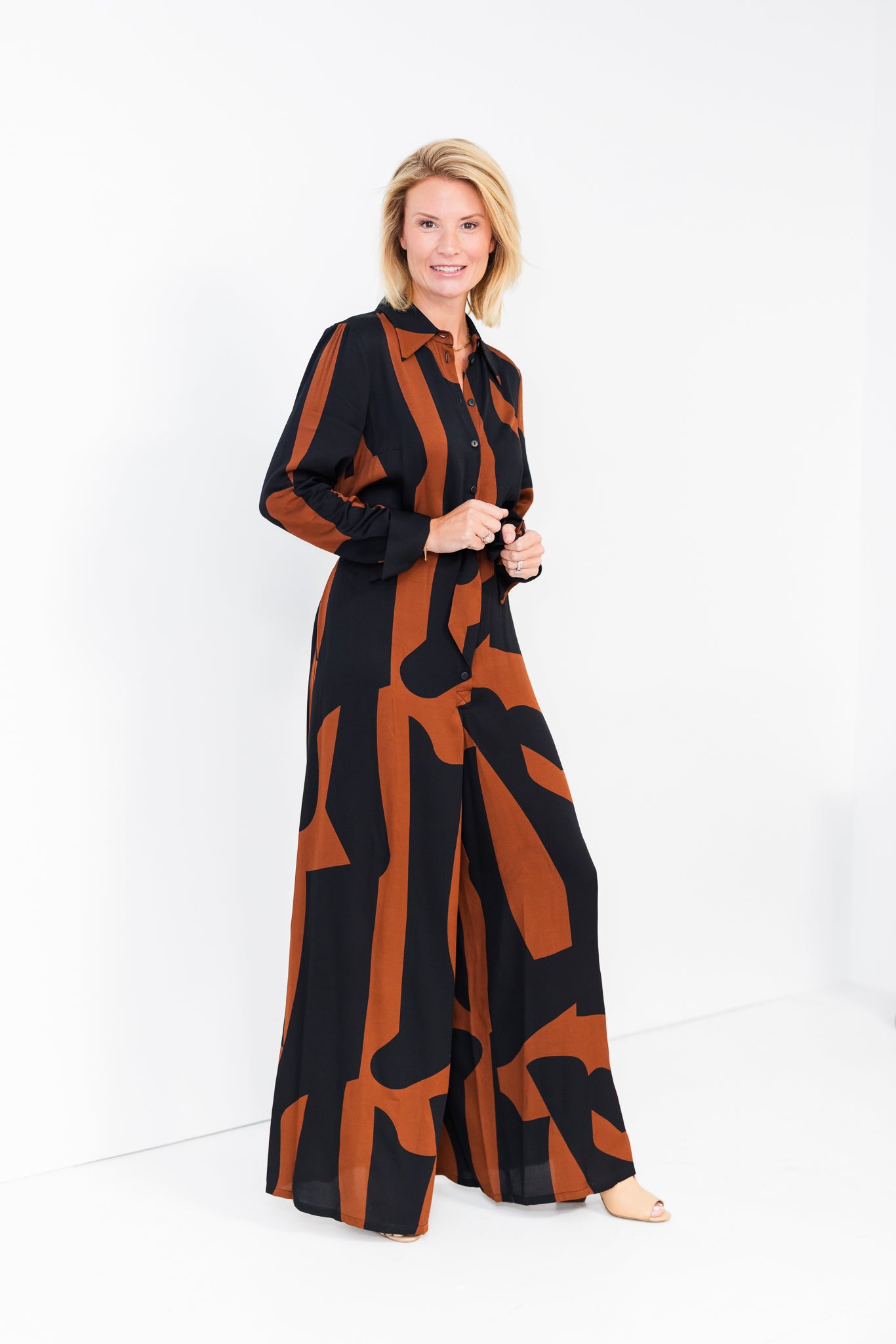 Final Sale Calista Jumpsuit in Mocha Brown