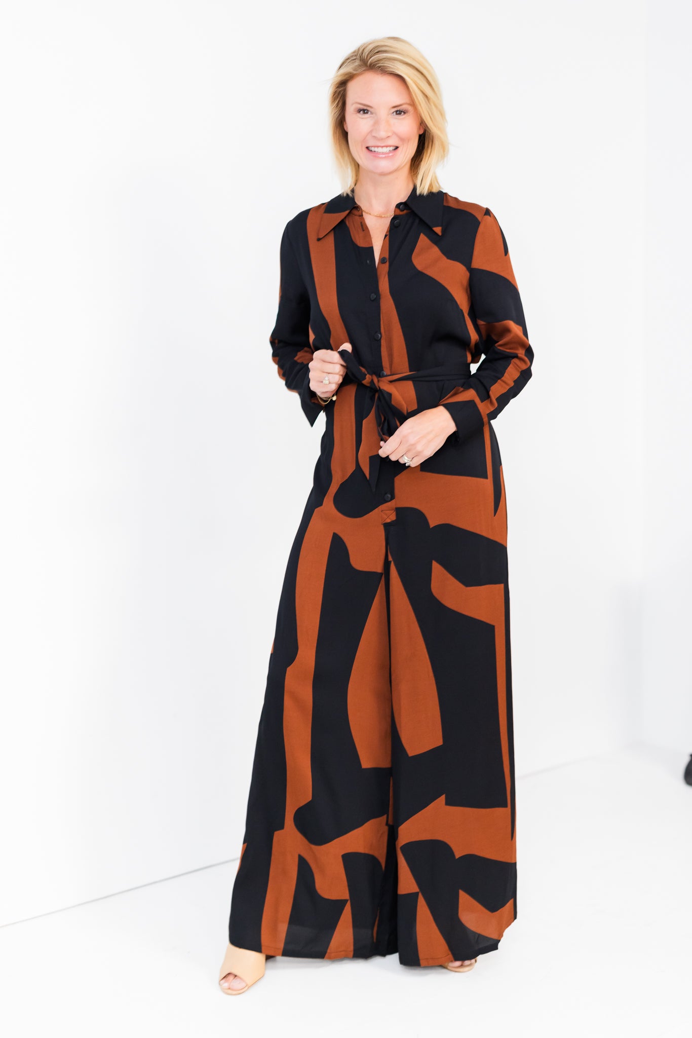 Final Sale Calista Jumpsuit in Mocha Brown